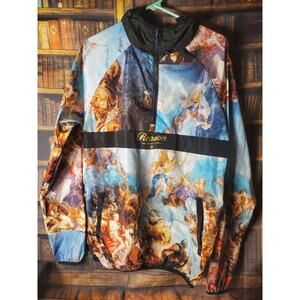 Reason “Renaissance” Men’s Take Whats Yours Wind Breaker 1/4 Zip Jacket Size M